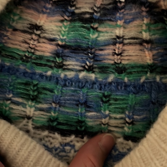 New Old Navy Blue Fair Isle Chunky Knit Sweater - Picture 8 of 9